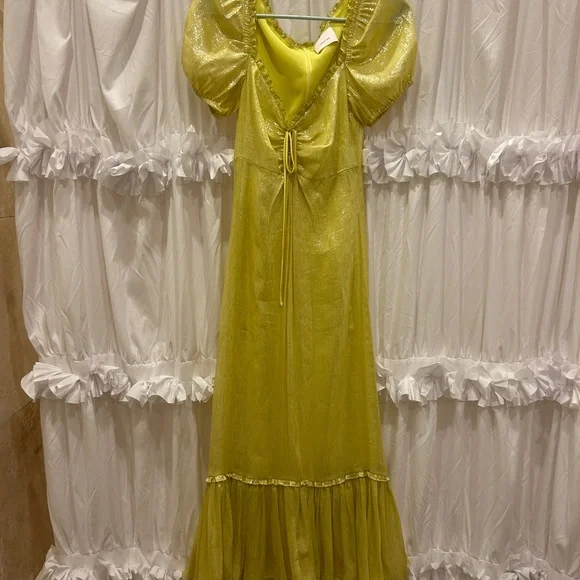 cinq a sept gold dress Little Girls Champagne AB Rhinestone Illusion Party Flower Girl Dress main image 0